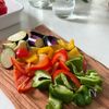 トマト缶不要！揚げない＆煮込まない！タコと夏野菜のカポナータの下準備