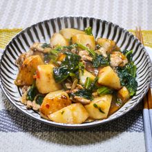 蕪と豚細切れ肉の中華煮