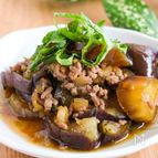 レンジで簡単美味しい♪旨味たっぷり！『なすとひき肉のうま煮』