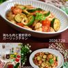 クラ蔵の作ってみた!投稿(鶏もも肉と夏野菜のガーリックチキン)