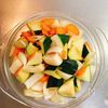 ころころ豚しゃぶ団子と夏野菜の黒酢あんの工程4
