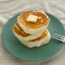 卵なしのもちもち米粉パンケーキ