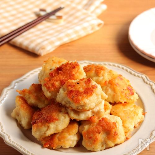 カリふわっチーズペッパーナゲット【揚げない・節約・ヘルシー】