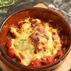 簡単イタリアン！トマトのバジルチーズ焼き