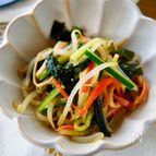 【きゅうりとわかめのシャキシャキナムル】簡単に作れますよ😋