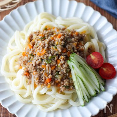 子どもと一緒に食べられる♪ジャージャーうどん【冷凍保存OK】