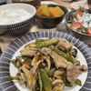 りつこの作ってみた!投稿(簡単パパッとおかず♡豚こまとピーマンのオイマヨ炒め)