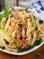 酢っぱうま🤩🍚きのこたっぷり♪秋のポン酢肉野菜炒め🍄