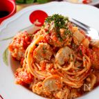 【ポリ袋で手が汚れず】レンジで完成＊ミートボールスパゲッティ