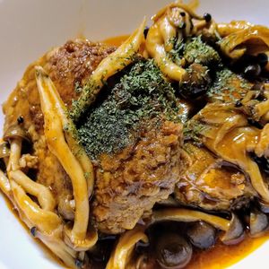 はるねこの作ってみた!投稿(【デミグラスきのこハンバーグ】厚揚げで美味しくかさまし！)