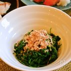 ルッコラのおひたし　ポン酢風味でさっぱり