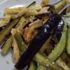 ひょうがらの作ってみた!投稿(なすときゅうりのおかかポン酢和え)