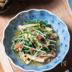 【水菜と油揚げの梅煮】サッと煮る和の煮もの♪