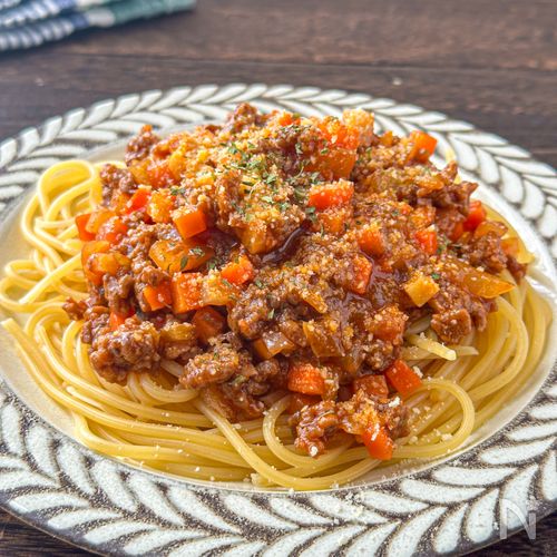 トマト缶不使用♪【ミートソーススパゲッティ】