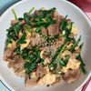 milkの作ってみた!投稿(ボリュームたっぷり!豚たま中華風炒め)