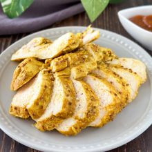 カレーマスタード鶏ハム~後がけカレーソース付~