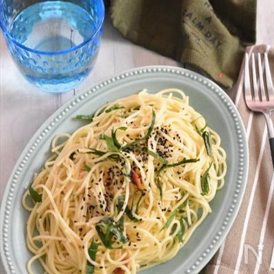 味付けは２つだけなのにめちゃうま！やみつき！梅バターパスタ