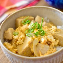[ふわとろ親子丼]高野豆腐入りで栄養満点！