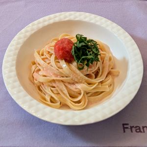 𝔂𝓾𝓶𝓲🍓の作ってみた!投稿(まろやかなおいしさ♩たらこクリームパスタ)