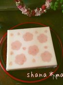 サクラサク♪フレッシュいちごの2層寒天♪