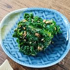 料亭風【菜の花の胡麻和え】ゆでててもすぐ和えない