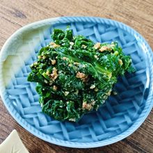 料亭風【菜の花の胡麻和え】ゆでててもすぐ和えない