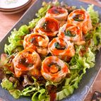 【豚ニラキムチーズ蒸し】レンジで簡単！巻いてチンするだけ♪