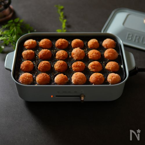 たこ焼きプレートで！コロコロ明太バターポテトコロッケ