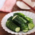 夏に大活躍間違いなし♡味しみ抜群＊蛇腹きゅうりの浅漬け♡