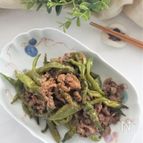 牛肉としし唐辛子の炒め煮
