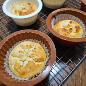 ウー子の作ってみた!投稿(基本の米粉プレーンマフィン【ふわふわ食感！】)