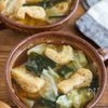 パパッと完成！油揚げとキャベツの中華風スープ