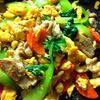 アッコの作ってみた!投稿(子供も喜ぶ♡チンゲン菜と豚こまとふわふわ卵のオイスター炒め)