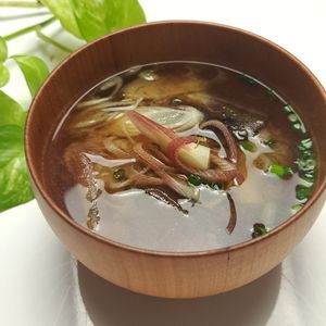 とのちゃまの作ってみた!投稿(なすとみょうがの味噌汁)