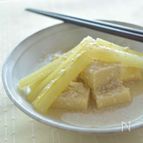 セロリと高野豆腐の酒粕煮 