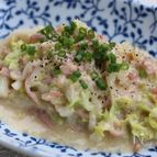 白菜の和風カルボナーラ
