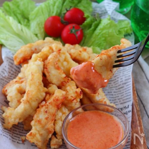 スパイシーソースが激うま ナゲット風 鶏むね肉スティック レシピサイトnadia