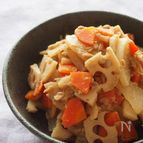 簡単常備菜!根菜のツナ味噌煮