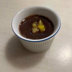 はにゃ？の作ってみた!投稿(煮汁を活用した【黒豆とスパイスのプリン】血液サラサラ効果あり)