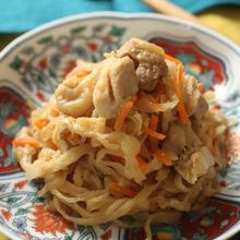 鶏肉入りで大満足副菜に！【鶏と切り干し大根の煮物】