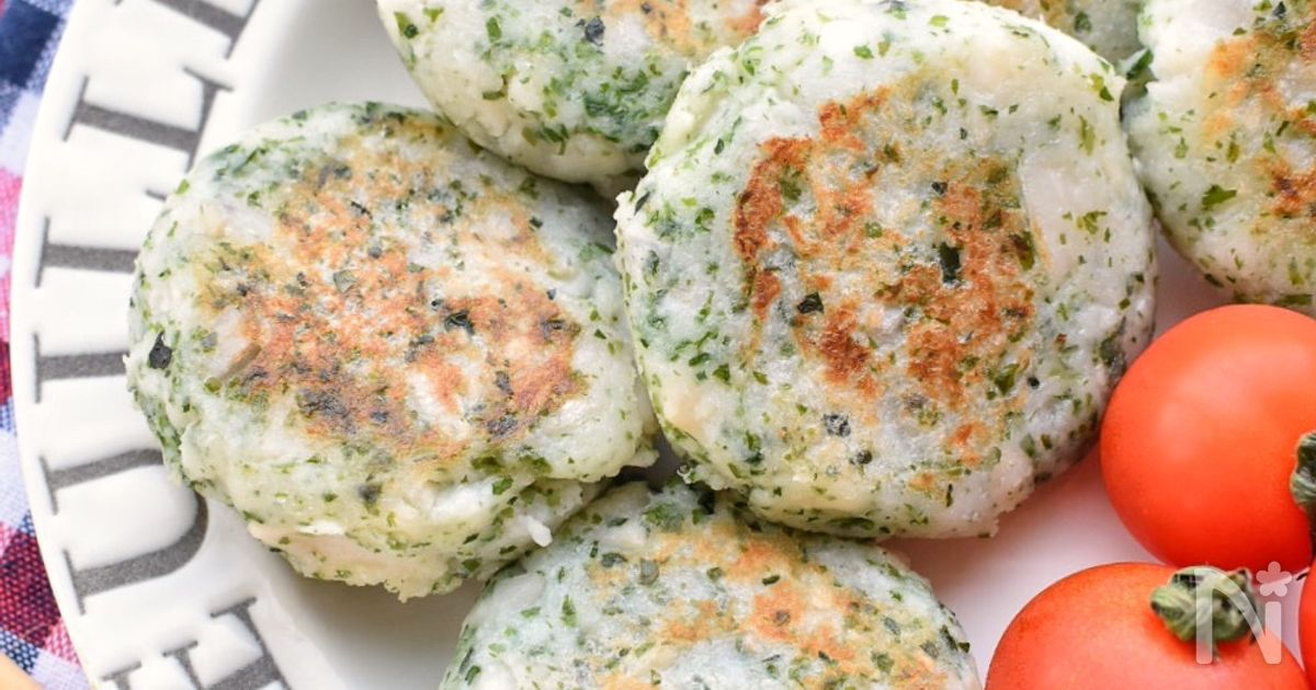 シャキうま♡冷めても旨し♡蓮根とはんぺんの海苔塩焼き♡