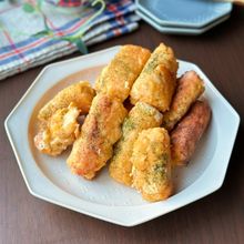 【鶏むね肉と豆腐のスティックチーズチキン】節約/かさまし