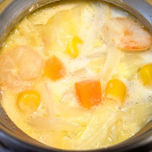 えんぢさんの作ってみた!投稿(【海老のチャウダー】海老の旨味が広がる)