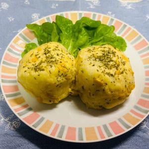 チョビの助の作ってみた!投稿(この手があったか！コーンスープの素で簡単「コンポタポテサラ」)