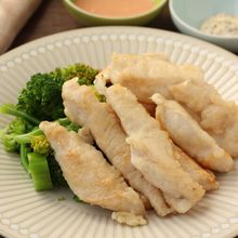 鶏むね肉でやわらか【チキンスティック】ディップソースで味変♪