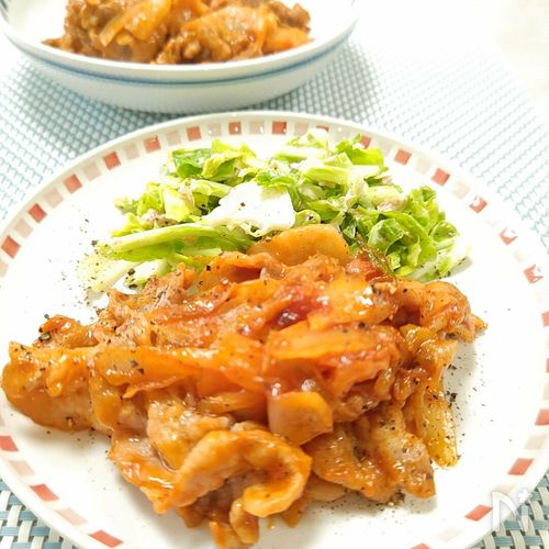【ポークチャップ】しゃぶしゃぶ用の薄切りロース肉で手軽に作る