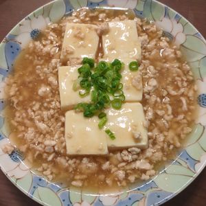 たりおの作ってみた!投稿(【豆腐のそぼろあんかけ】10分で高たんぱくなヘルシー和食)