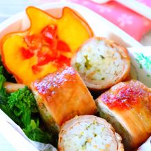 フライパン一つで作る！肉巻きおにぎり弁当の作り方・時短レシピ