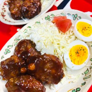 かぐや姫の作ってみた!投稿(ひよこ豆の煮込みハンバーグ)