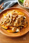 『豚肉とかぼちゃのオイスター炒め』タレ絡む♡ご飯も進む♪